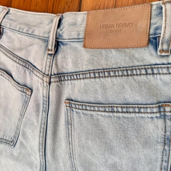 Urban Revivo Women's High Rise Light Wash Wide Leg Jeans, Size 6 - Picture 9 of 9